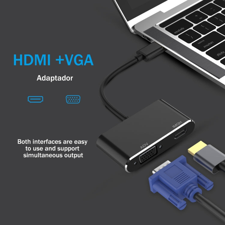 อะแดปเตอร์ 2 in 1 USB 3.0 เป็น HDMI + VGA