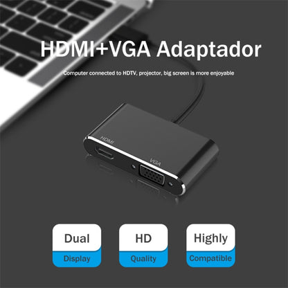 อะแดปเตอร์ 2 in 1 USB 3.0 เป็น HDMI + VGA