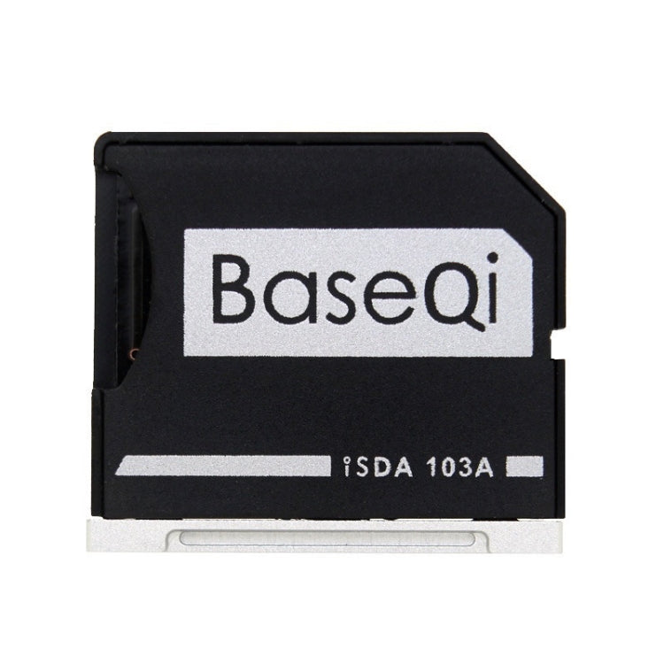 เคสการ์ด SD อลูมิเนียมอัลลอยด์ BASEQI ที่ซ่อนอยู่สำหรับแล็ปท็อป MacBook Air 13.3 นิ้ว, For MacBook Air 13.3