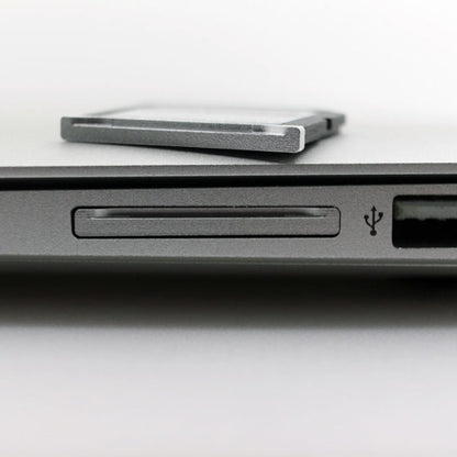 เคสการ์ด SD อลูมิเนียมอัลลอยด์ BASEQI ที่ซ่อนอยู่สำหรับแล็ปท็อป MacBook Air 13.3 นิ้ว, For MacBook Air 13.3