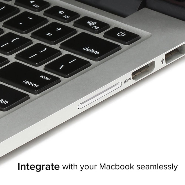 เคสการ์ด SD อะลูมิเนียมอัลลอยด์ BASEQI ที่ซ่อนอยู่สำหรับแล็ปท็อป Macbook Pro (กลางปี 2012) (ไม่ใช่จอประสาทตา), For Macbook Pro Mid-2012 (not Retina)