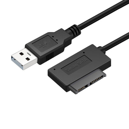 มืออาชีพ USB 2.0 ถึง 7 + 6Pin Slimline SATA ตัวบ่งชี้อะแดปเตอร์สายเคเบิล, USB 2.0