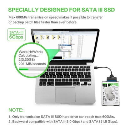 มืออาชีพอะแดปเตอร์สายเคเบิล SATA เป็น USB 3.0 2.5 นิ้ว SSD ฮาร์ดไดรฟ์ขยายตัวเชื่อมต่อ, 2.5 inch