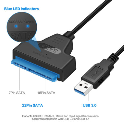 มืออาชีพอะแดปเตอร์สายเคเบิล SATA เป็น USB 3.0 2.5 นิ้ว SSD ฮาร์ดไดรฟ์ขยายตัวเชื่อมต่อ, 2.5 inch