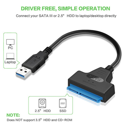 มืออาชีพอะแดปเตอร์สายเคเบิล SATA เป็น USB 3.0 2.5 นิ้ว SSD ฮาร์ดไดรฟ์ขยายตัวเชื่อมต่อ, 2.5 inch