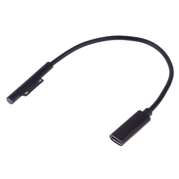 USBC / TypeC หญิงถึง 6 Pin แล็ปท็อปชาย PD สายชาร์จอย่างรวดเร็วสำหรับ Microsoft Surface Pro 9/8/7/6/5/4/3 ความยาวสายเคเบิล: 0.2 ม., Pro 9 / 8 / 7 / 6 / 5 / 4 / 3 to USB-C / Type-C Female Black, Pro 9 / 8 / 7 / 6 / 5 / 4 / 3 to USB-C / Type-C Female White