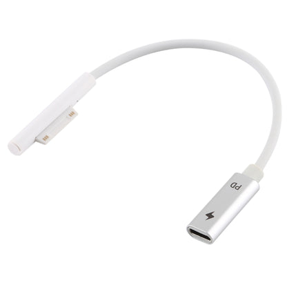USBC / TypeC หญิงถึง 6 Pin แล็ปท็อปชาย PD สายชาร์จอย่างรวดเร็วสำหรับ Microsoft Surface Pro 9/8/7/6/5/4/3 ความยาวสายเคเบิล: 0.2 ม., Pro 9 / 8 / 7 / 6 / 5 / 4 / 3 to USB-C / Type-C Female Black, Pro 9 / 8 / 7 / 6 / 5 / 4 / 3 to USB-C / Type-C Female White