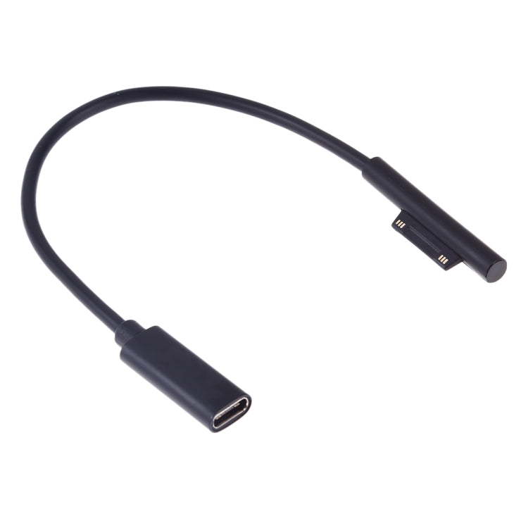 USBC / TypeC หญิงถึง 6 Pin แล็ปท็อปชาย PD สายชาร์จอย่างรวดเร็วสำหรับ Microsoft Surface Pro 9/8/7/6/5/4/3 ความยาวสายเคเบิล: 0.2 ม., Pro 9 / 8 / 7 / 6 / 5 / 4 / 3 to USB-C / Type-C Female Black, Pro 9 / 8 / 7 / 6 / 5 / 4 / 3 to USB-C / Type-C Female White