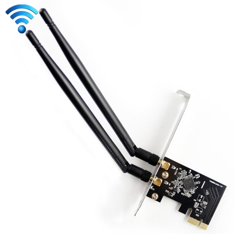 EDUP EP-9607 1200Mbps การ์ดเครือข่ายอะแดปเตอร์ไร้สาย PCI-E Express แบบดูอัลแบนด์พร้อมเสาอากาศ 2 x 6dBi, EP-9607 1200Mbps