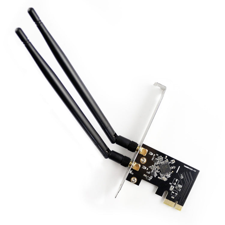 EDUP EP-9607 1200Mbps การ์ดเครือข่ายอะแดปเตอร์ไร้สาย PCI-E Express แบบดูอัลแบนด์พร้อมเสาอากาศ 2 x 6dBi, EP-9607 1200Mbps