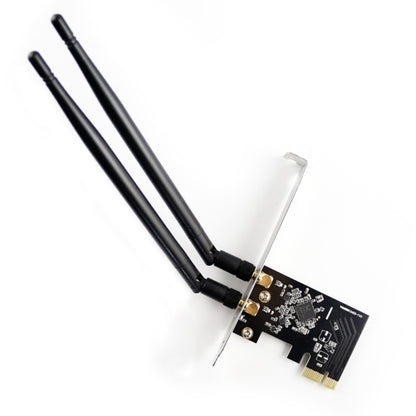 EDUP EP-9607 1200Mbps การ์ดเครือข่ายอะแดปเตอร์ไร้สาย PCI-E Express แบบดูอัลแบนด์พร้อมเสาอากาศ 2 x 6dBi, EP-9607 1200Mbps