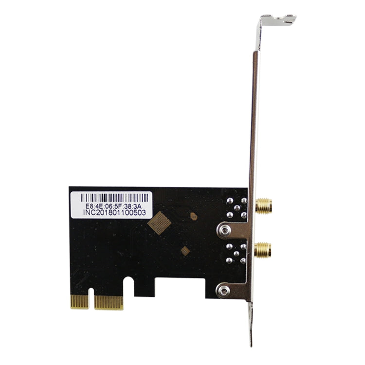 EDUP EP-9607 1200Mbps การ์ดเครือข่ายอะแดปเตอร์ไร้สาย PCI-E Express แบบดูอัลแบนด์พร้อมเสาอากาศ 2 x 6dBi, EP-9607 1200Mbps