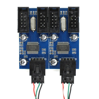 9 Pin USB Header ชาย 1 ถึง 4 หญิงสายเคเบิลต่อขยายการ์ด