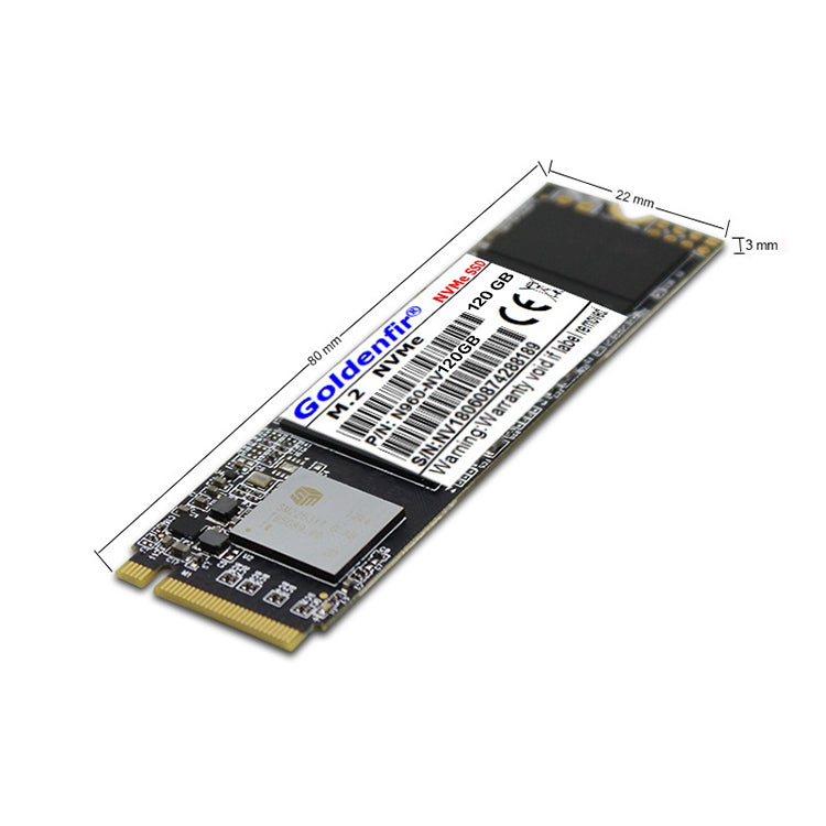 Goldenfir ไดรฟ์โซลิดสเตต M.2 NVMe ขนาด 2.5 นิ้ว ความจุ: 120GB, M.2 NVMe 120GB