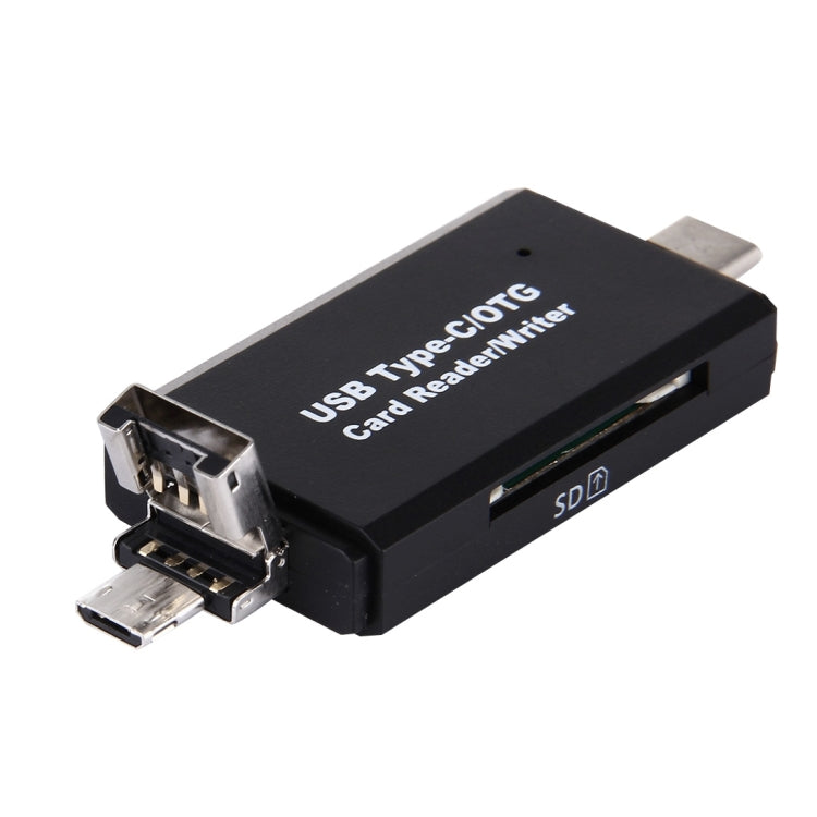 3 in 1 USB-C / Type-C 3.1 ถึง USB 2.0 + Micro USB + SD (HC) + อะแดปเตอร์เครื่องอ่านการ์ด Micro SD พร้อมฟังก์ชัน OTG