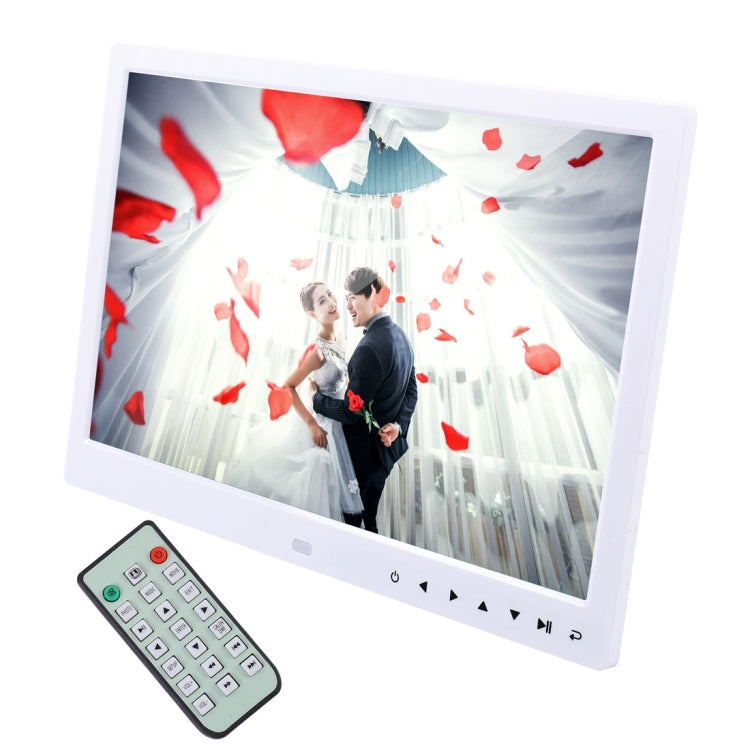 กรอบรูปดิจิตอลจอแสดงผล LED 13.0 นิ้วพร้อมตัวยึด / รีโมทคอนโทรล, Allwinner, รองรับอินพุต USB / การ์ด SD / OTG, 13.0 inch