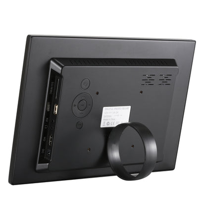 HSD1202 กรอบรูปดิจิตอลจอแสดงผลความละเอียดสูง 1280x800 ขนาด 12.1 นิ้วพร้อมตัวยึดและรีโมทคอนโทรล รองรับการ์ด SD / MMC / MS / พอร์ต USB ปลั๊ก EU (สีเงิน), HSD1202 12.1 inch