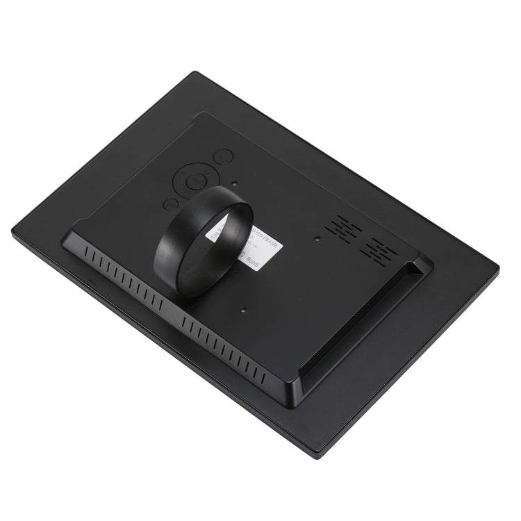 HSD1202 กรอบรูปดิจิตอลจอแสดงผลความละเอียดสูง 1280x800 ขนาด 12.1 นิ้วพร้อมตัวยึดและรีโมทคอนโทรล รองรับการ์ด SD / MMC / MS / พอร์ต USB ปลั๊ก EU (สีเงิน), HSD1202 12.1 inch