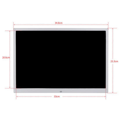 HSD1504 กรอบรูปดิจิตอลจอแสดงผลความละเอียดสูง LED 1280x800 ขนาด 15.4 นิ้วพร้อมตัวยึดและรีโมทคอนโทรล รองรับการ์ด SD / MMC / MS / พอร์ต USB ปลั๊ก EU (สีทอง), HSD1504 15.4 inch