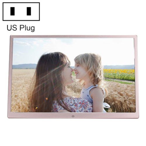 HSD1707 กรอบรูปดิจิตอลความละเอียดสูง 17 นิ้ว LED 1440X900 พร้อมตัวยึดและรีโมทคอนโทรล รองรับการ์ด SD / MMC / MS / พอร์ต USB ปลั๊กของสหรัฐฯ (สีเงิน), HSD1707 17 inch