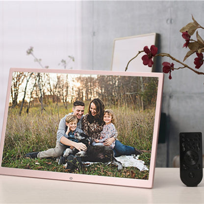 HSD1707 กรอบรูปดิจิตอลความละเอียดสูง 17 นิ้ว LED 1440X900 พร้อมตัวยึดและรีโมทคอนโทรล รองรับการ์ด SD / MMC / MS / พอร์ต USB ปลั๊กของสหรัฐฯ (สีเงิน), HSD1707 17 inch