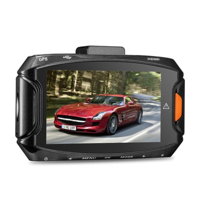 GS90C กล้อง DVR ในรถยนต์ หน้าจอ LCD 2.7 นิ้ว HD 2304 x 1296P มุมมองมุมกว้าง 170 องศา รองรับการตรวจจับการเคลื่อนไหว / การ์ด TF / G-Sensor / HDMI, GS90C