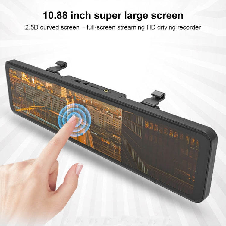 Anytek T300 Ultra HD 1080P 10.88 นิ้วหน้าจอสัมผัส IPS รถ DVR เครื่องบันทึกการขับขี่, T300