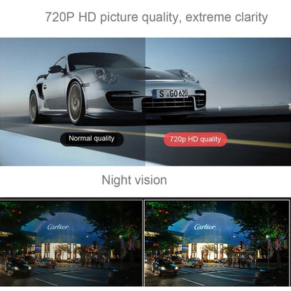 Generalplus 720P VGA 2.4 นิ้วหน้าจอแสดงผล LCD เครื่องบันทึกภาพในรถยนต์, รองรับการบันทึกแบบวนซ้ำ / การตรวจจับการเคลื่อนไหว / ฟังก์ชั่นการมองเห็นตอนกลางคืน, 2.4 inch
