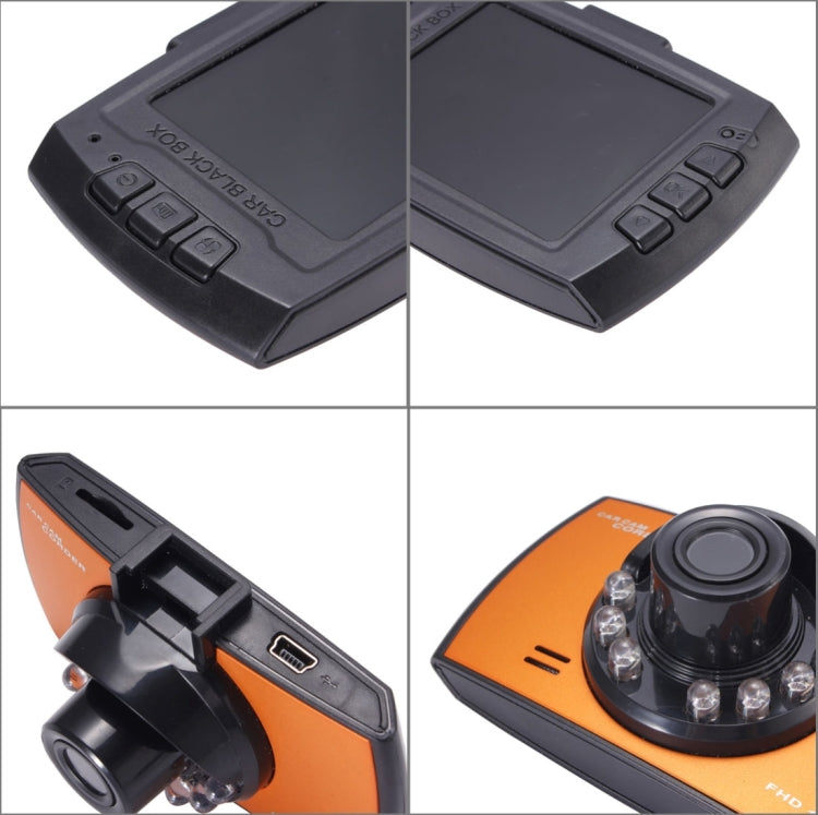 Generalplus 720P VGA 2.4 นิ้วหน้าจอแสดงผล LCD เครื่องบันทึกภาพในรถยนต์, รองรับการบันทึกแบบวนซ้ำ / การตรวจจับการเคลื่อนไหว / ฟังก์ชั่นการมองเห็นตอนกลางคืน, 2.4 inch