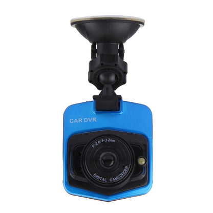 VGA 480P กล้องวิดีโอในรถยนต์ DVR เครื่องบันทึกการขับขี่กล้องวิดีโอดิจิตอลเครื่องบันทึกเสียงพร้อมหน้าจอแสดงผล LCD ขนาด 2.4 นิ้วรองรับการ์ด Micro TF ขนาด 32GB และฟังก์ชั่นอินฟราเรด Night Vision (สีดำ + น้ำเงิน), 2.4 inch LCD