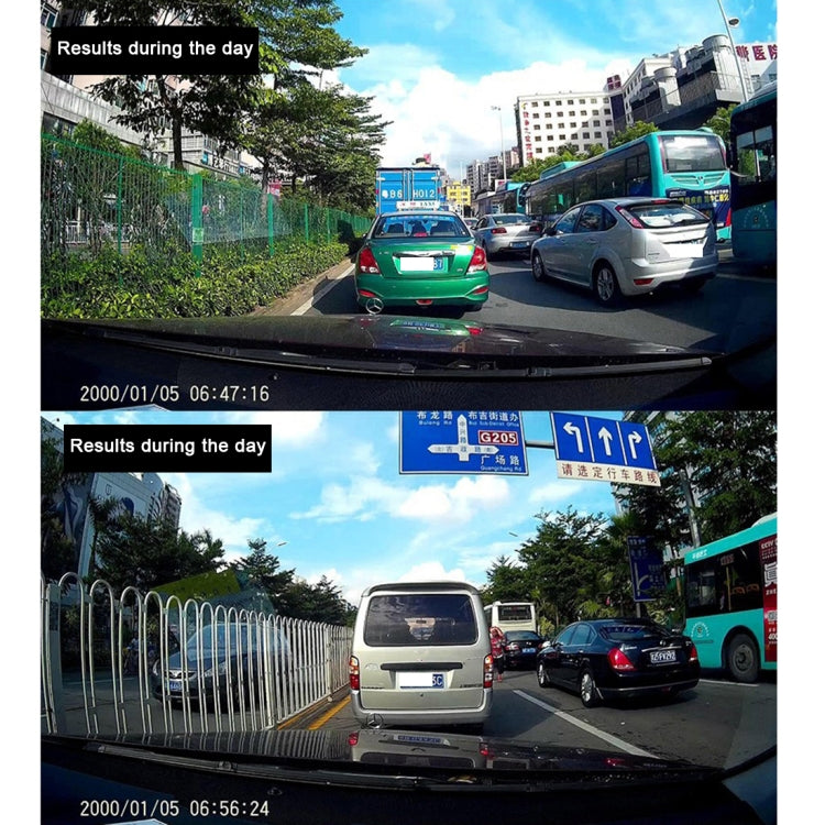 VGA 480P กล้องวิดีโอในรถยนต์ DVR เครื่องบันทึกการขับขี่กล้องวิดีโอดิจิตอลเครื่องบันทึกเสียงพร้อมหน้าจอแสดงผล LCD ขนาด 2.4 นิ้วรองรับการ์ด Micro TF ขนาด 32GB และฟังก์ชั่นอินฟราเรด Night Vision (สีดำ + น้ำเงิน), 2.4 inch LCD