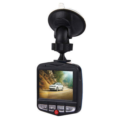 VGA 480P กล้องวิดีโอในรถยนต์ DVR เครื่องบันทึกการขับขี่กล้องวิดีโอดิจิตอลเครื่องบันทึกเสียงพร้อมหน้าจอแสดงผล LCD ขนาด 2.4 นิ้วรองรับการ์ด Micro TF ขนาด 32GB และฟังก์ชั่นอินฟราเรด Night Vision (สีดำ + น้ำเงิน), 2.4 inch LCD