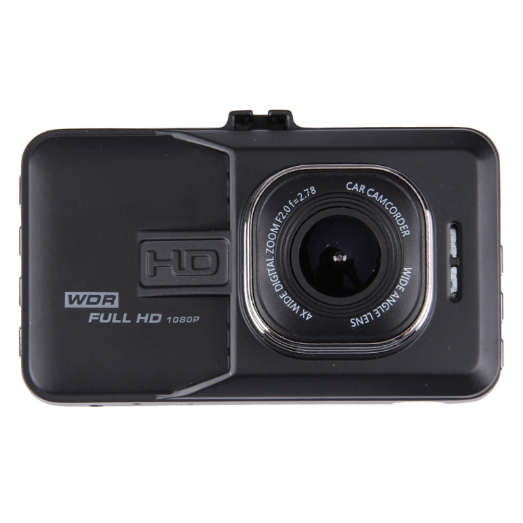 กล้อง DVR รถ 3.0 นิ้ว LCD HD 720P กล้อง 3.0MP มุมมองมุมกว้าง 170 องศา รองรับ Night Vision / Motion Detection / TF Card / HDMI / G-Sensor, 3.0 inch