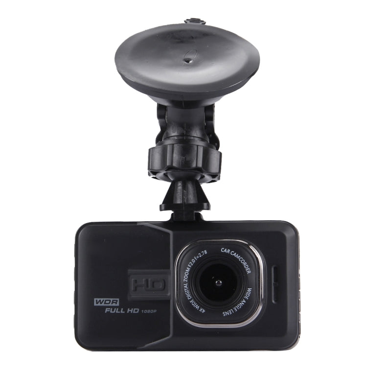 กล้อง DVR รถ 3.0 นิ้ว LCD HD 720P กล้อง 3.0MP มุมมองมุมกว้าง 170 องศา รองรับ Night Vision / Motion Detection / TF Card / HDMI / G-Sensor, 3.0 inch