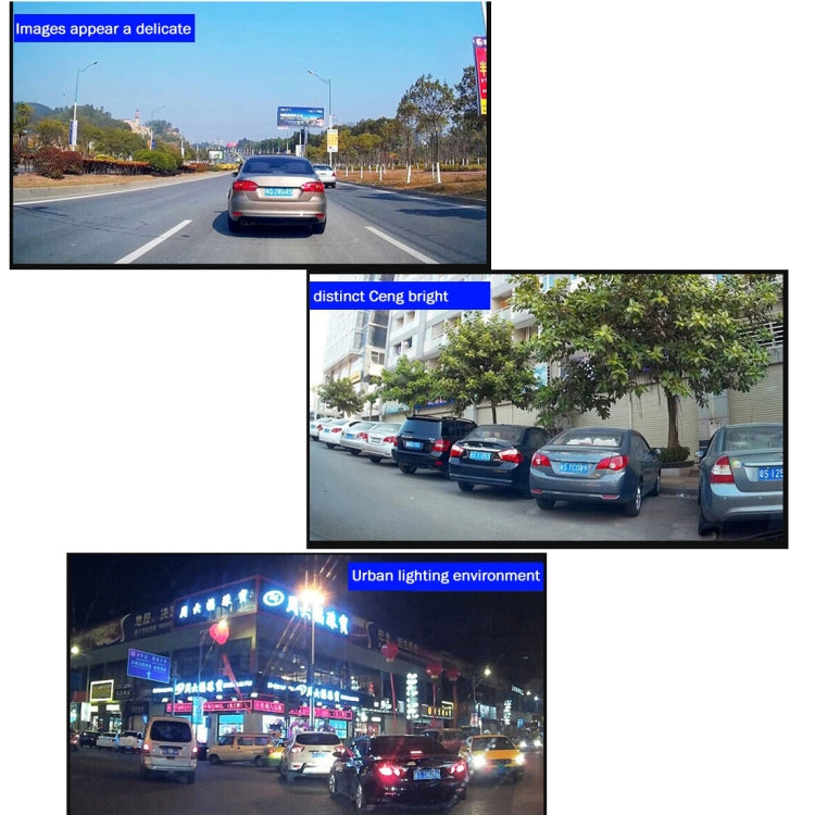 G835 HD 1080P 4.3 นิ้วหน้าจอแสดงผลกระจกมองหลังยานพาหนะ DVR, Generalplus 2248, กล้อง 2 ตัว 170 องศาการดูมุมกว้างรองรับการบันทึก HDR / ฟังก์ชั่นตรวจจับการเคลื่อนไหว, G835