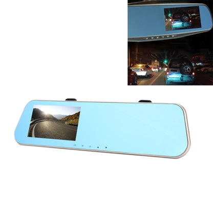 หน้าจอด้านซ้ายแสดงกระจกมองหลัง DVR รถยนต์, โปรแกรม Allwinner, กล้อง 2 ตัว 1080P HD การดูมุมกว้าง 140 องศา, รองรับพอร์ต GPS / การตรวจจับการเคลื่อนไหว / การมองเห็นตอนกลางคืน / การ์ด TF / G-Sensor, Rearview Mirror Vehicle DVR