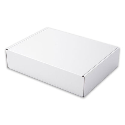 กล่องบรรจุภัณฑ์เสื้อผ้า 100 ชิ้น สี: ขาว ขนาด: 40x30x10ซม, 40x30x10cm
