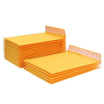 100 ชิ้นกระดาษคราฟท์ถุงซองด่วนถุงบรรจุภัณฑ์ถุงฟองขนาด: 15x18 + 4 ซม., 15x18+4cm