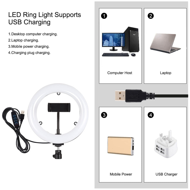PULUZ 7.9 นิ้ว 20 ซม. กระจกเงา + ฐานกลมสก์ท็อปเมา 3 โหมดหรี่แสงได้อุณหภูมิสีคู่ LED โค้งแสงแหวนวิดีโอบล็อกเซลฟีการถ่ายภาพไฟวิดีโอพร้อมแคลมป์โทรศัพท์, 7.9 inch+Desktop Mount+Mirror