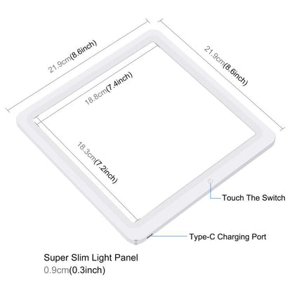 PULUZ 25 ซม.พับแบบพกพาสูง CRI แหวน LED ภาพแสงสตูดิโอเต็นท์กล่อง + Shadowless โคมไฟแผง Pad 12 สีฉากหลังขนาด: 25 ซม.x 25 ซม.x 25 ซม., 25cm High CRI Box + Shadowless Light