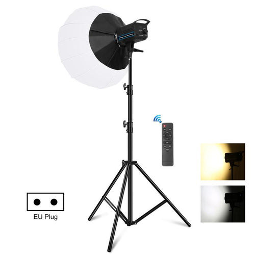 PULUZ 220V 150W 3200K-5600K สตูดิโอวิดีโอ + 2.8m Light Holder + 65 ซม.โคมไฟพับได้ Softbox ชุดถ่ายภาพ, 120W 2700K-6500K Light 2.8m Light Holder Kit EU Plug, 120W 2700K-6500K Light 2.8m Light Holder Kit UK Plug                                            ...