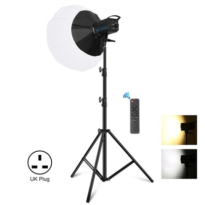 PULUZ 220V 150W 3200K-5600K สตูดิโอวิดีโอ + 2.8m Light Holder + 65 ซม.โคมไฟพับได้ Softbox ชุดถ่ายภาพ, 120W 2700K-6500K Light 2.8m Light Holder Kit EU Plug, 120W 2700K-6500K Light 2.8m Light Holder Kit UK Plug                                            ...