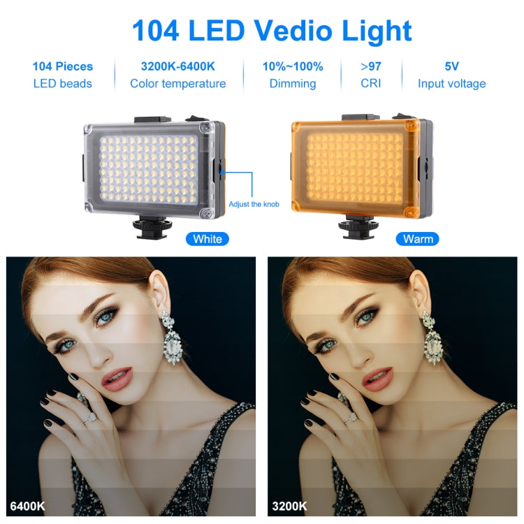 PULUZ ถ่ายทอดสดสมาร์ทโฟนวิดีโอไฟชุด Vlogger พร้อมไฟ LED + ขาตั้งกล้อง + ที่ยึดโทรศัพท์, LED + Tripod + lamp