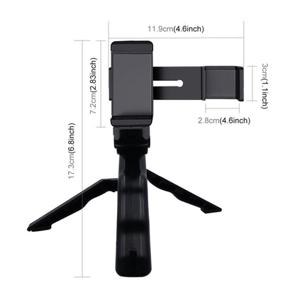 PULUZ สมาร์ทโฟน Fixing Clamp 1/4 นิ้วผู้ถือ Mount Bracket + Grip พับขาตั้งกล้องชุดสำหรับ DJI OSMO กระเป๋า / กระเป๋า 2, Clamp+Tripod