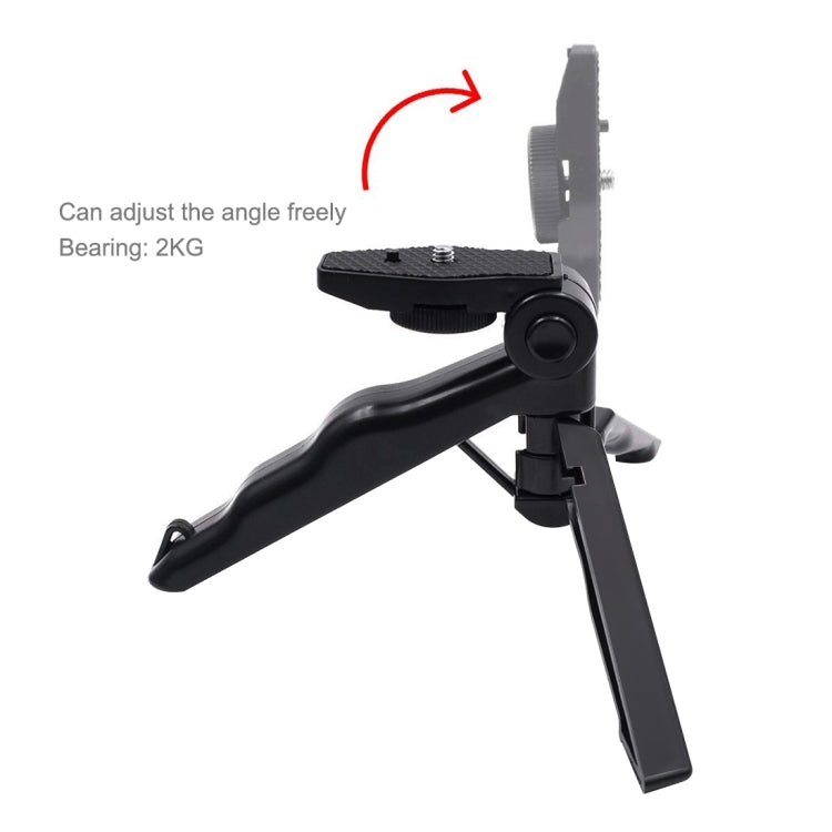 PULUZ สมาร์ทโฟน Fixing Clamp 1/4 นิ้วผู้ถือ Mount Bracket + Grip พับขาตั้งกล้องชุดสำหรับ DJI OSMO กระเป๋า / กระเป๋า 2, Clamp+Tripod