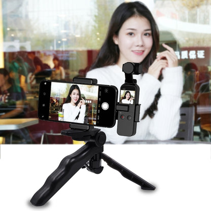 PULUZ สมาร์ทโฟน Fixing Clamp 1/4 นิ้วผู้ถือ Mount Bracket + Grip พับขาตั้งกล้องชุดสำหรับ DJI OSMO กระเป๋า / กระเป๋า 2, Clamp+Tripod