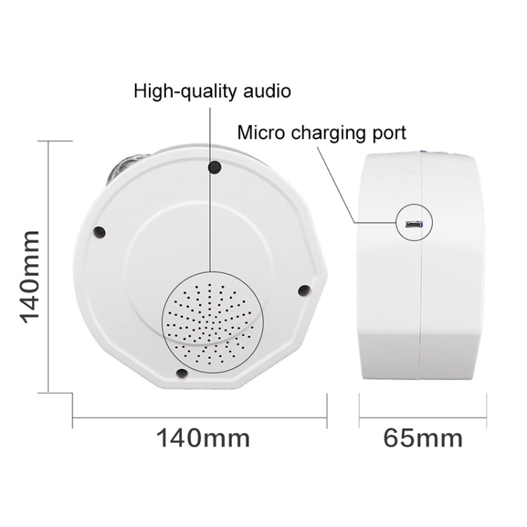 3 in 1 Bluetooth Music Starry Sky Projection Night Light พร้อมรีโมทคอนโทรล