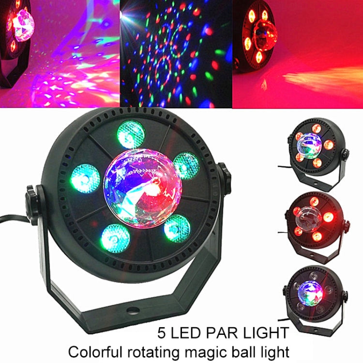 11W 5 LEDs สีสันหมุน Magic Ball LED PAR Light