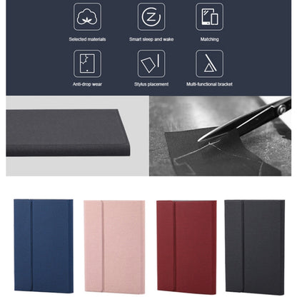คีย์บอร์ด Bluetooth แบบถอดได้ 508A + เคสแท็บเล็ตหนังพลิกแนวนอนพร้อมตัวยึดและไฟแบ็คไลท์สีสันสดใสสำหรับ iPad Pro 9.7 นิ้ว, iPad Air, iPad Air 2, iPad 9.7 นิ้ว (2017), iPad 9.7 นิ้ว (2018), 508A Champagne Gold, 508A Blue