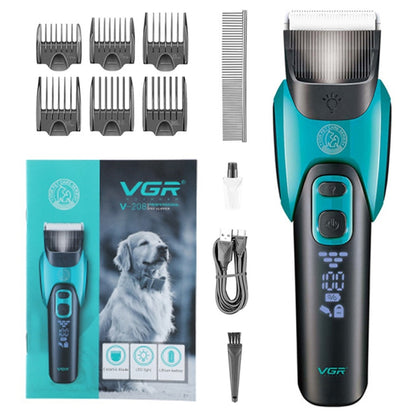 VGR V-208 Professional Pet Barber ปัตตาเลี่ยนตัดผมไฟฟ้า, V-208 (Blue), V-208 (Red)